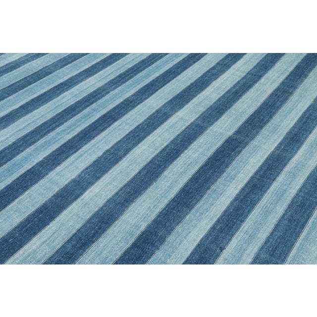 This contemporary Dhurrie flat weave is an exciting new entry in Rug & Kilim's esteemed custom-capable collection....