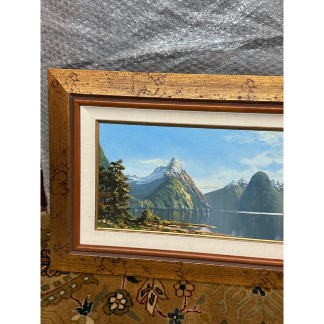 Paul Cato Mitre Peak and Milford Sound, New Zealand Original Artwork, Signed For Sale In San Francisco - Image 6 of 12