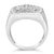 Early 21st Century 14K White Gold Men's Diamond Band Ring (1 cttw, H-I Color, SI1-SI2 Clarity) Size 9.5 For Sale - Image 5 of 7