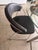Calligaris Modern Round Glass Dining Chrome Metal Table W/ 4 Black Chairs For Sale - Image 9 of 11