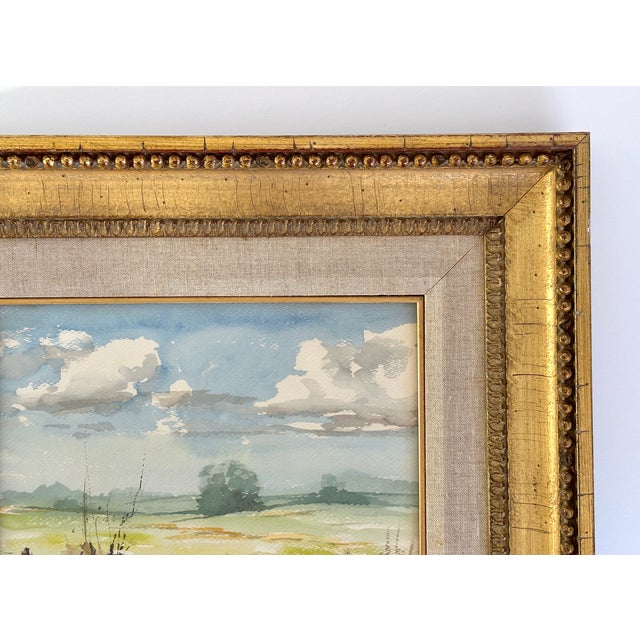 1970s Imogene Ragon Scenic Watercolor Painting Arkansas Plein Air Artist For Sale - Image 4 of 12