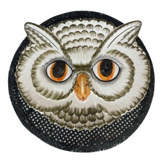 Italian Ceramic Owl Dish For Sale