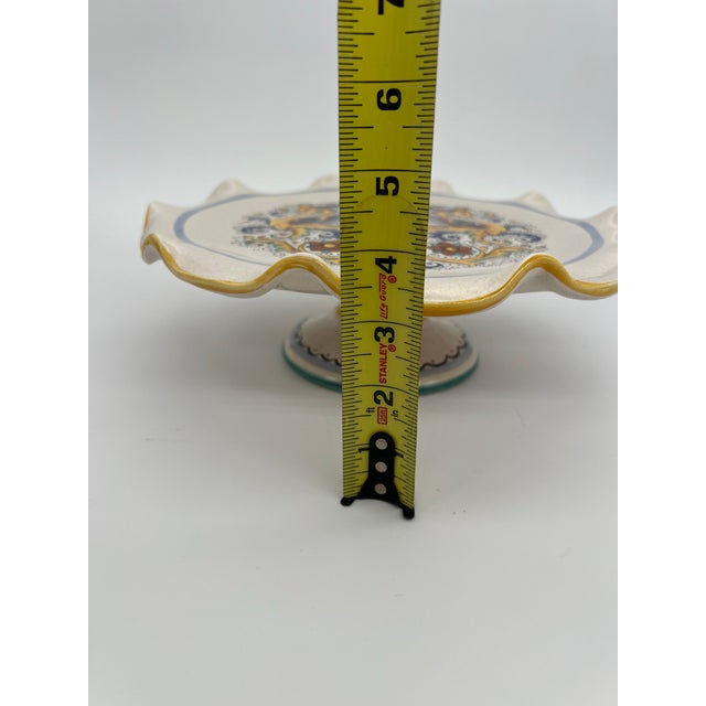 Italian Deruta Italian Cake Plate For Sale - Image 3 of 8