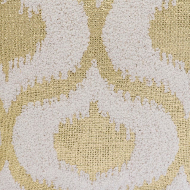 2020s Pasargad Grand Canyon Cotton Pouf, Gold Foiled For Sale - Image 5 of 7