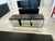 Modern Modern Storage Cabinets From Armani Xchange ; Brushed Steel and Ebonized Wood For Sale - Image 3 of 9