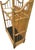 Wood Vintage Faux Bamboo & Woven Rattan American of Martinville Mirrored Hall Tree Umbrella Stand Coat Rack For Sale - Image 7 of 8