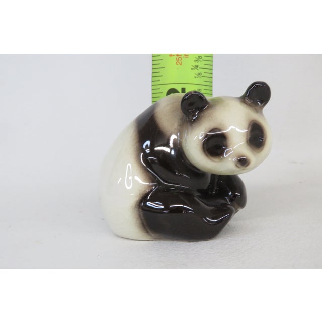Goebel Porcelain Sitting Panda Bear 3600505 West Germany Figurine 4707b For Sale - Image 9 of 12