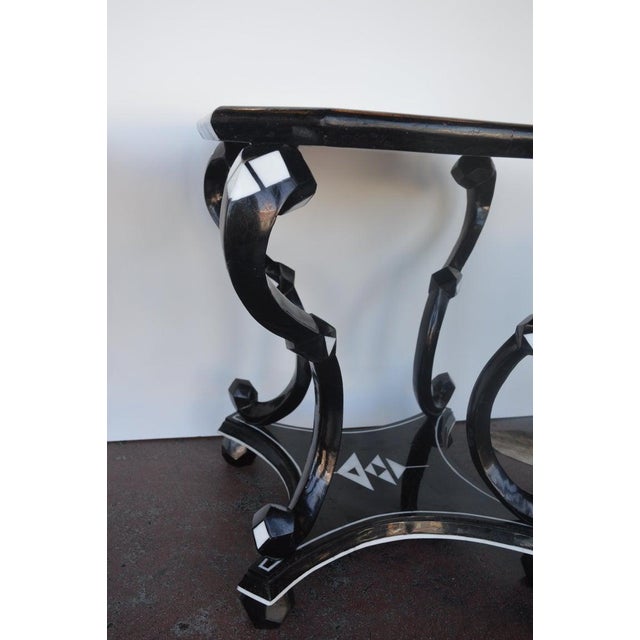 1980s Hollywood Regency Coconut Side Tables - a Pair For Sale - Image 5 of 7