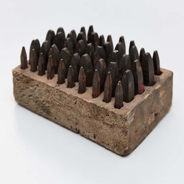 Adrian, Abstract Sculpture, Iron and Wood, 2017 For Sale - Image 11 of 17