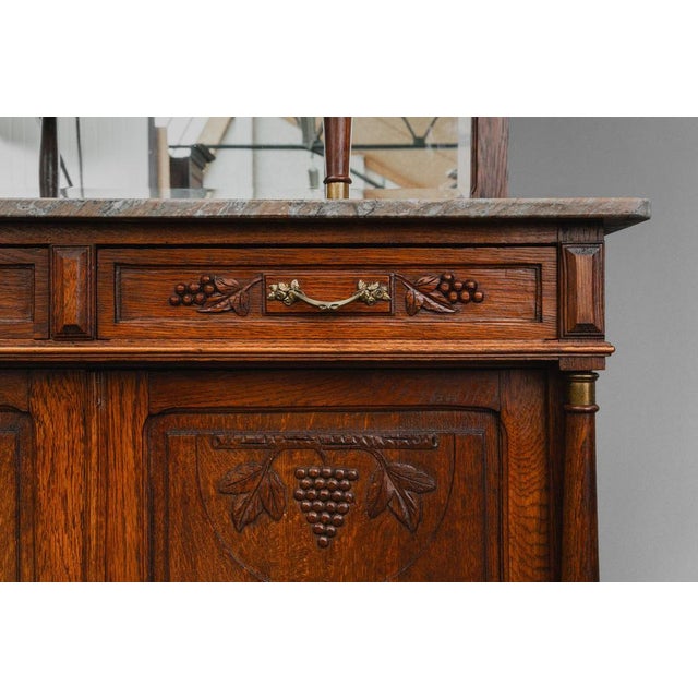 Antique Art Nouveau Sideboard in Oak, 1890s For Sale - Image 18 of 18