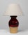 20th Century German Red And Tan Ceramic Table Lamp For Sale In Greensboro - Image 6 of 18