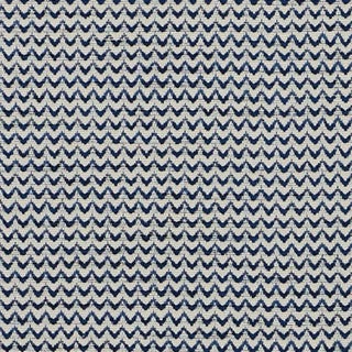 Sample - Schumacher Ellis Fabric in Blue For Sale