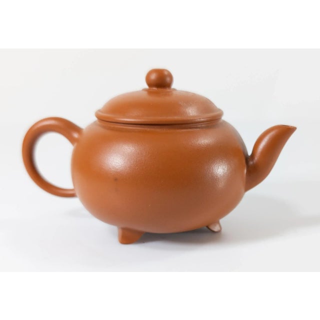 20th Century Chinese Miniature Yixing Zisha Teapot With Signatures For Sale In New York - Image 6 of 12