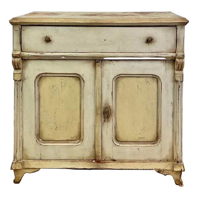 19th Century Swedish Gustavian Painted Pine Side Cabinet, Circa 1850 For Sale