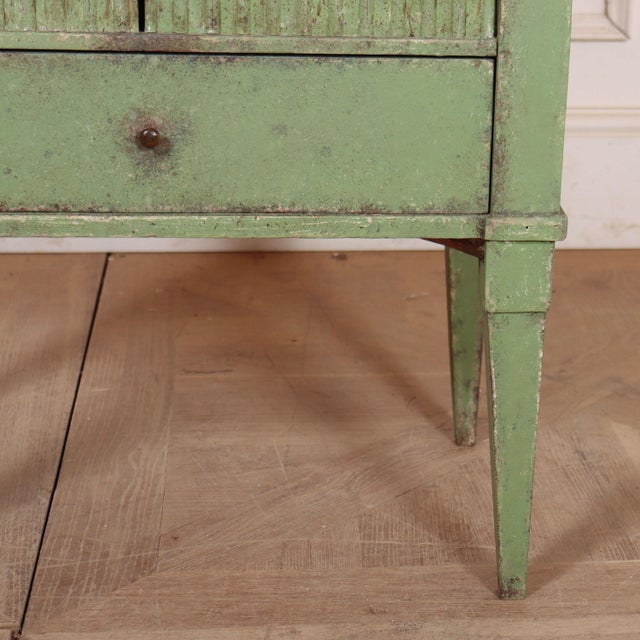 Swedish Painted Bedside Cabinet, 1890s For Sale - Image 3 of 9