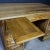Brown Oak Desk with Drawers, 1930s For Sale - Image 8 of 13