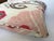 Pink & Brown Ikat Cotton Down Filled Pillows - A Pair For Sale - Image 9 of 9