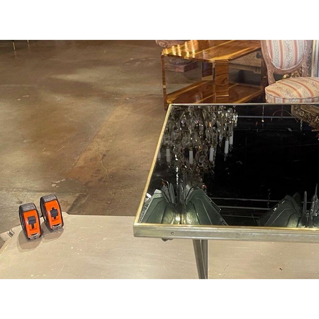 Vintage French Maison Jansen Brass Coffee Table For Sale - Image 9 of 9