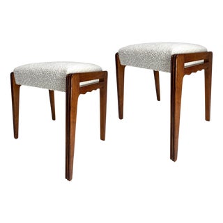 Mid-Century Stools attributed to Paolo Buffa, Italy, 1950s, Set of 2 For Sale