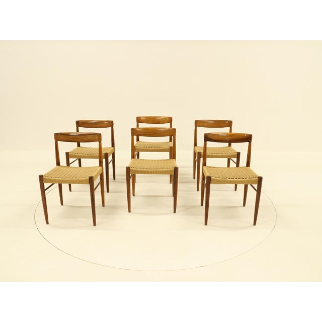 Rosewood Dining Chairs attributed to H. W. Klein for Bramin, Denmark, 1960s, Set of 6 For Sale - Image 9 of 18