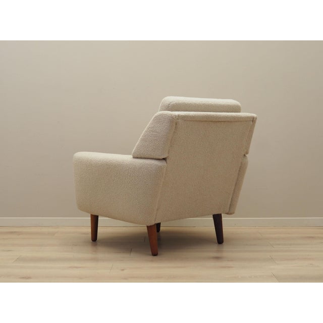 Brown Danish Cream Armchair, 1970s For Sale - Image 8 of 14