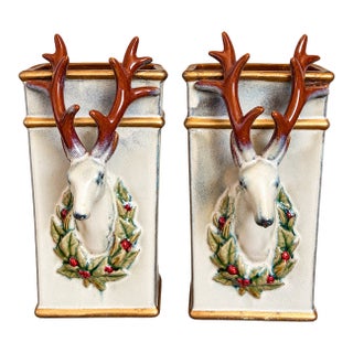Vintage Reindeer Vases For Sale
