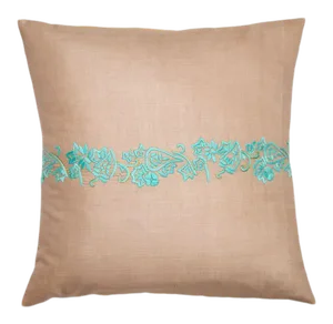 Bela Aqua Green Pillow Case, 20" x 20"