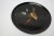 Mid-Century Modern Pair of Mid-Century Black Resin Inlaid "Bird" Plates by Couroc For Sale - Image 3 of 12