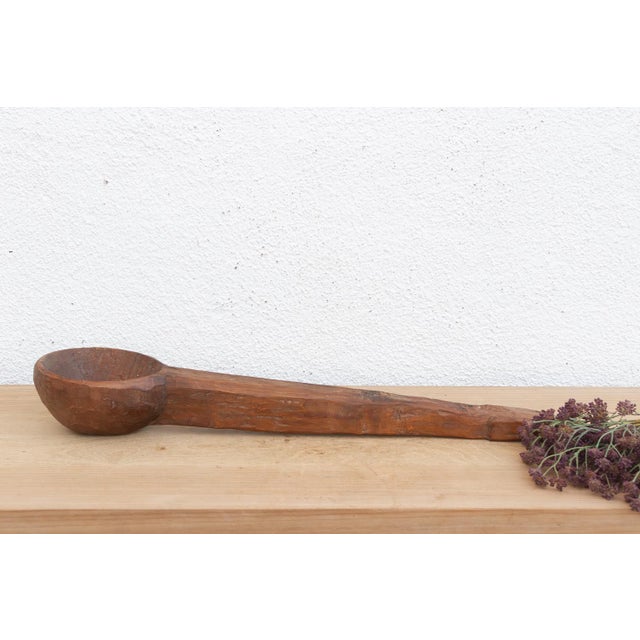 Rustic Antique Primitive Handle Ladle For Sale - Image 3 of 7