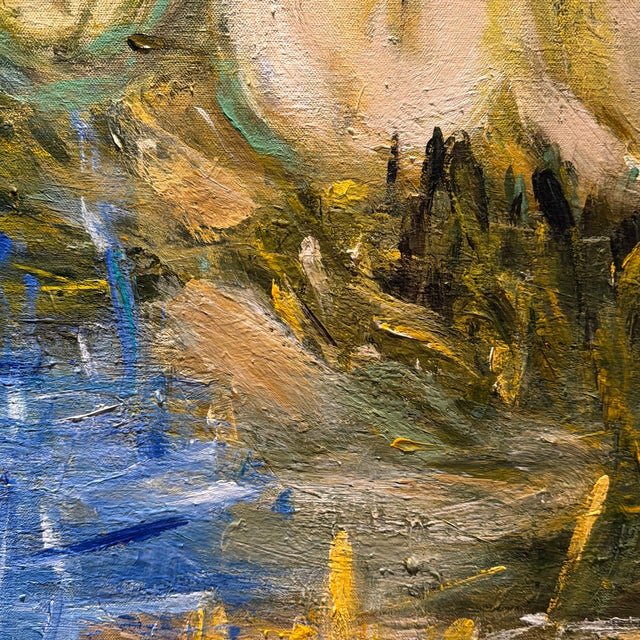 Jennifer Bain "Little Hill" Original Abstract Painting For Sale - Image 4 of 7
