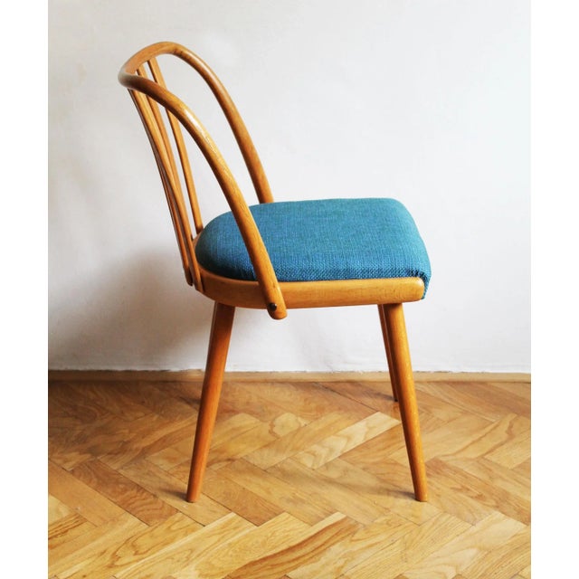 This is a dining chair model U -300 and it was produced by Interier Praha Company in former Czechoslovakia. This simple...