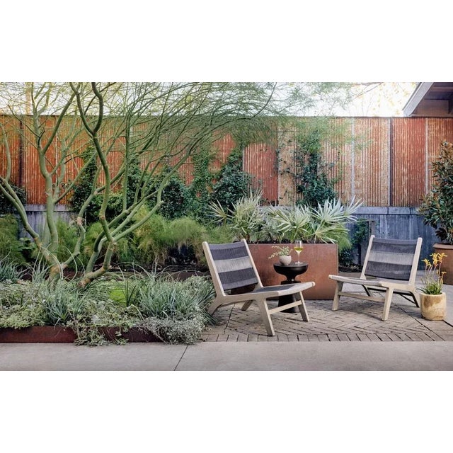 Four Hands Cruz Outdoor Safe End Table in Aluminum with Antique Rust Finish For Sale - Image 10 of 11