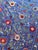 2010s Blue Silk Suzani Wall Hanging With Floral Rosettes For Sale - Image 5 of 10