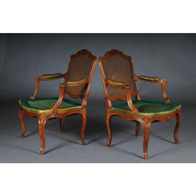 Set of 19th Century Louis XIV Armchairs, 1900s For Sale - Image 4 of 11
