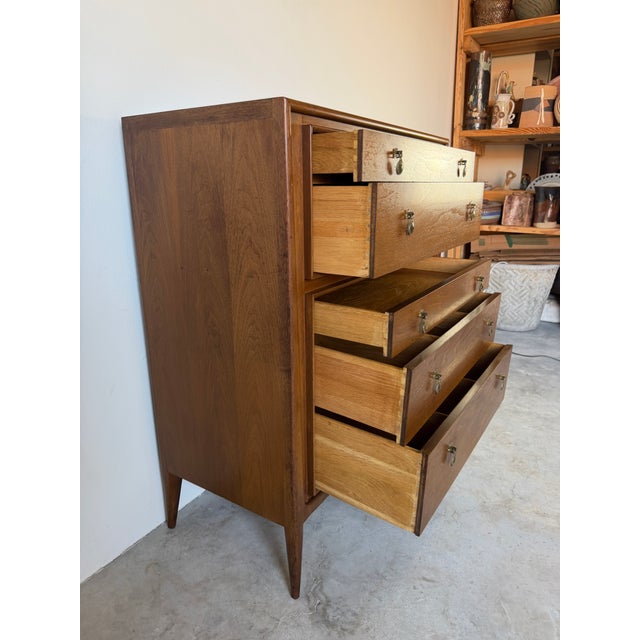 Mid-Century Modern John Stuart “Facade” Highboy Commode For Sale - Image 14 of 18