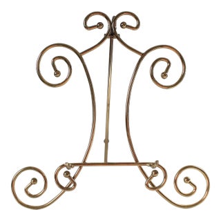 Vintage Brass Art Easel For Sale