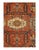 Antique Heriz Serapi Rug, Country of Origin: Persia, — The brilliant red field bears a central Ray of Life and many highly...