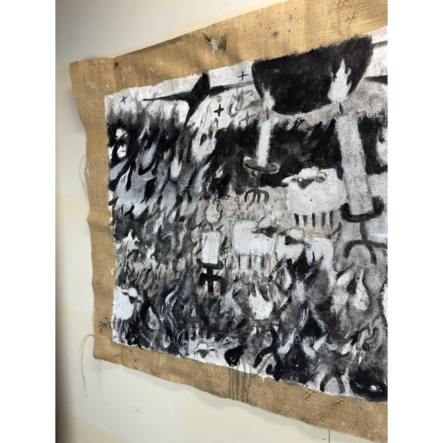2020s "Greasefire" - Original Western Painting by Hank Lumen For Sale - Image 5 of 7