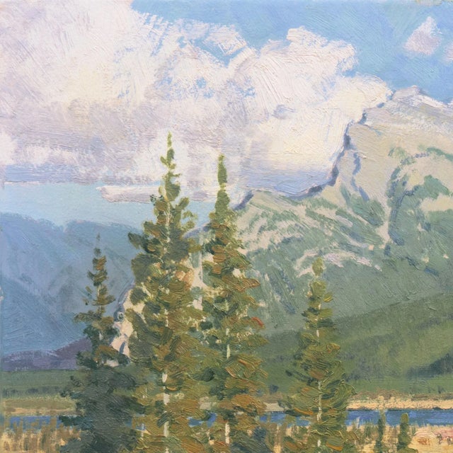 'Mt. Rundle, Canada' by Wayne Wolfe, 1979, Alberta, Prix De West, National Academy of Western Art For Sale In Monterey, CA - Image 6 of 11