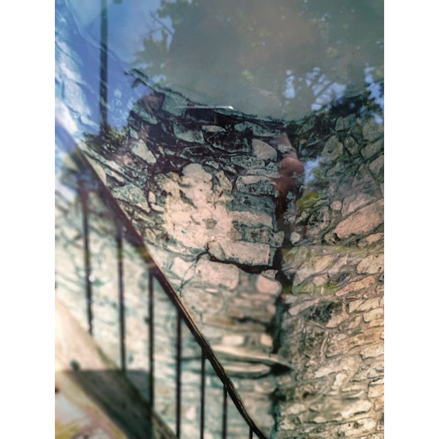 Metal Oversized Metal Wall Art - Rustic Stone Staircase & Red Carpet (32" X 48") For Sale - Image 7 of 8