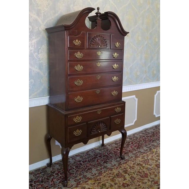 Drexel Heritage Mahogany Highboy Chest Of Drawers Chairish