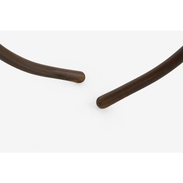 Metal Pair of Cedric Hartman Bronze & Blue Bahia Granite Side Tables, Circa 1970s For Sale - Image 7 of 10