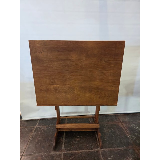 Brown Antique Hamilton Drafting Table Drafting Desk Adjustable Height and Slope For Sale - Image 8 of 8
