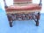 Early 20th Century Early 20th Century Jacobean Carved Walnut Throne Chair For Sale - Image 5 of 8