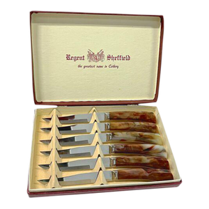 Vintage Sheffield Stainless Cutlery Set, S/6