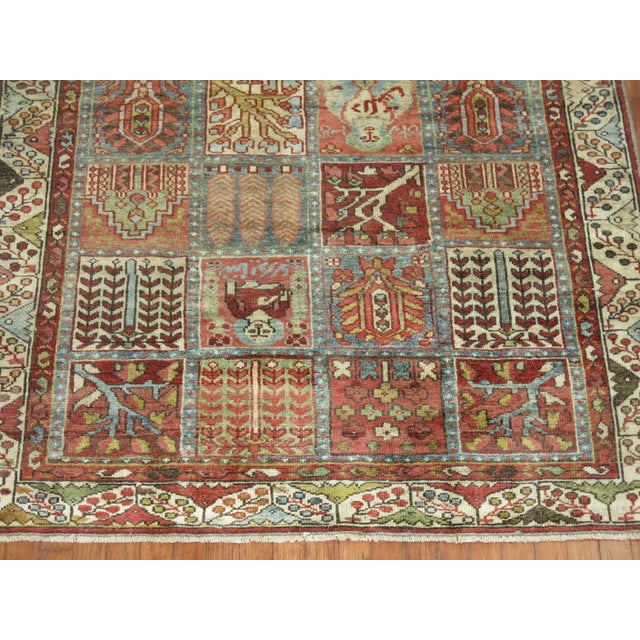 Early 20th Century Garden Box Persian Malayer Rug - 4'5" x 6'4" For Sale - Image 17 of 18