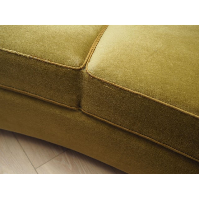 Vintage Danish Sofa in Green Velour, 1960s For Sale - Image 14 of 17