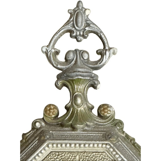 Art Deco Vintage Art Deco Style Two Arm Metal Wired Wall Sconce For Sale - Image 3 of 10