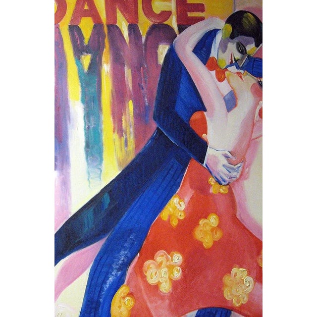 "Dance" framed Original Oil Painting on Canvas Hand signed by the Artist Framed Size: 66" x 54" Canvas Size: 60" x 48"...