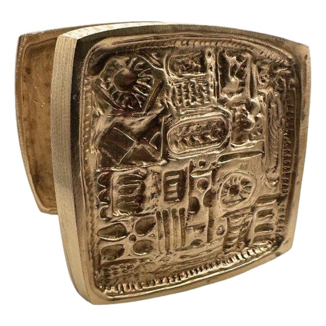 Paul Evans Style MCM Brutalist Bronze Door Handle Pull Pair, 2 Sets Available For Sale